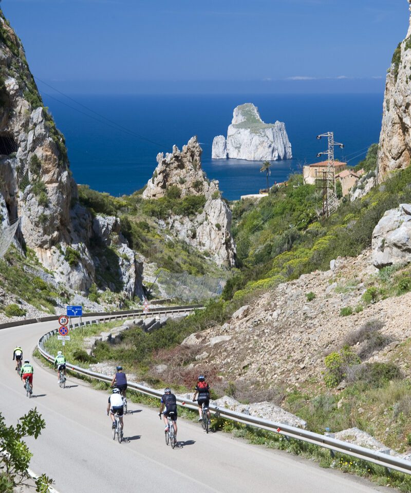 Sardinia bike tour: downhill to Masua