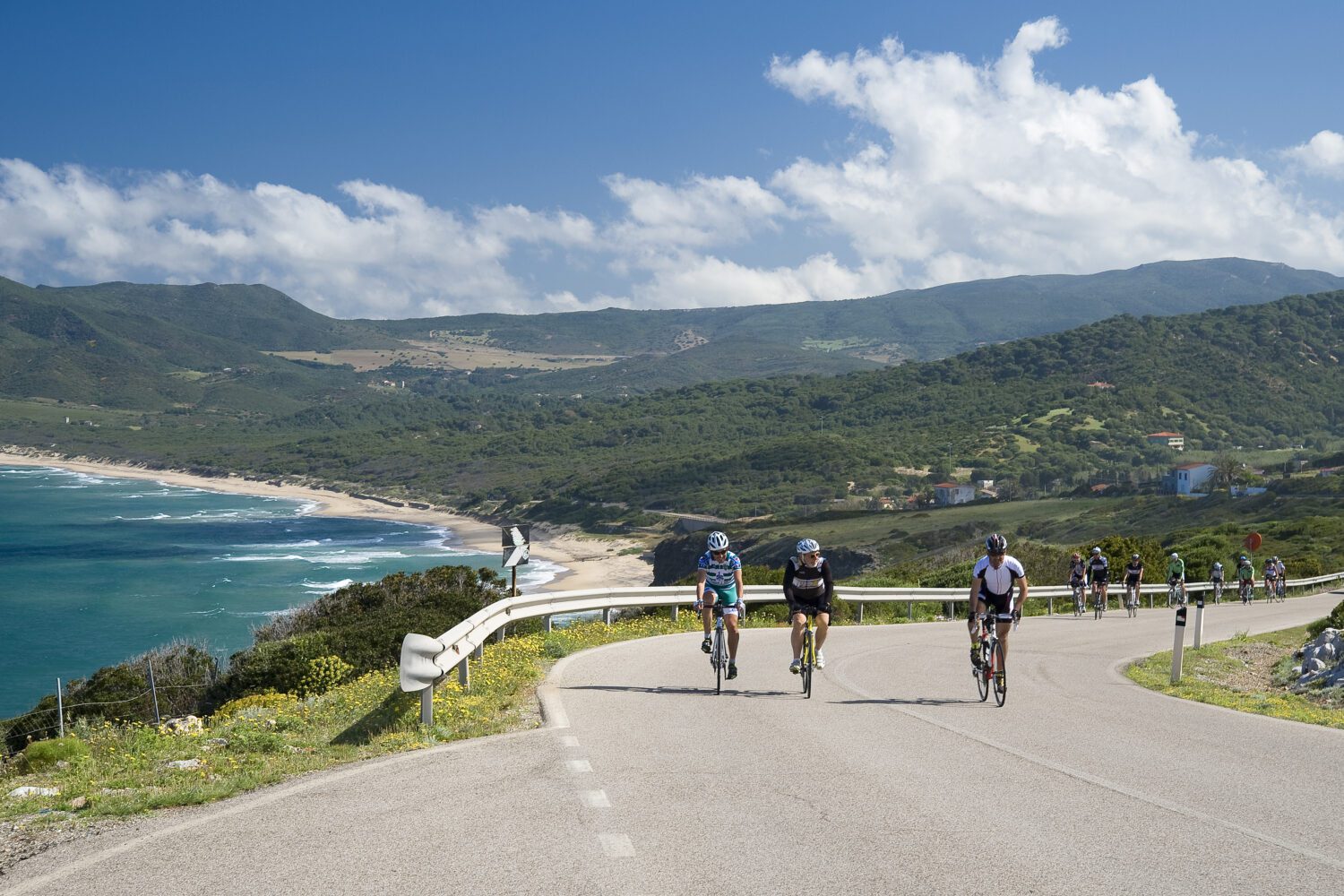 Cycling in Portixeddu West Coast of Sardinia