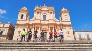 Sicily bike tour in Noto Cathedral 