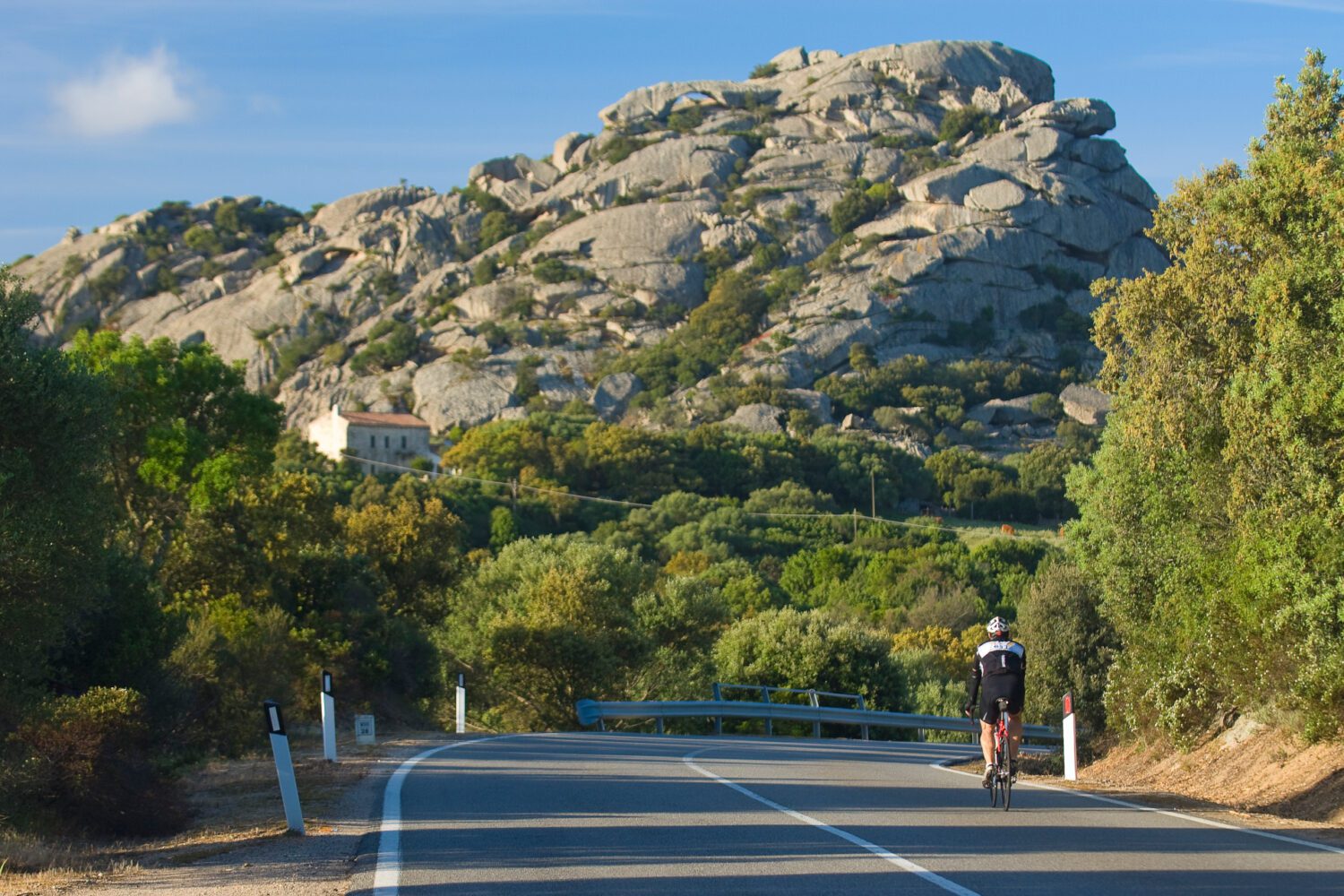 Cycling on Gallura Gratite in Sardinia