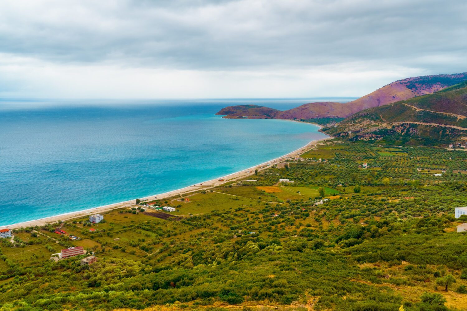 The Adriatic coast line of Albinia during a Bike Tour