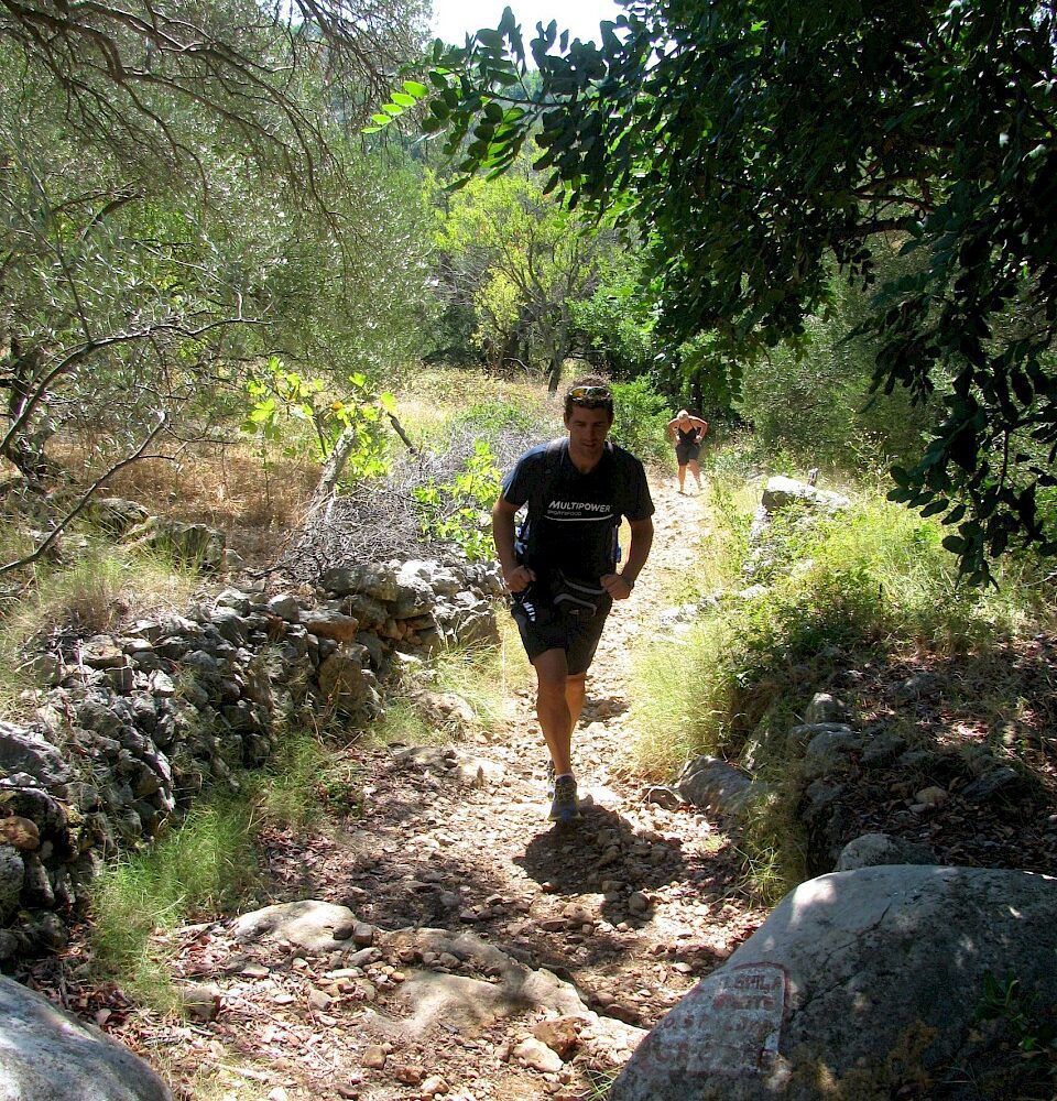 hiking in the wood of croatia