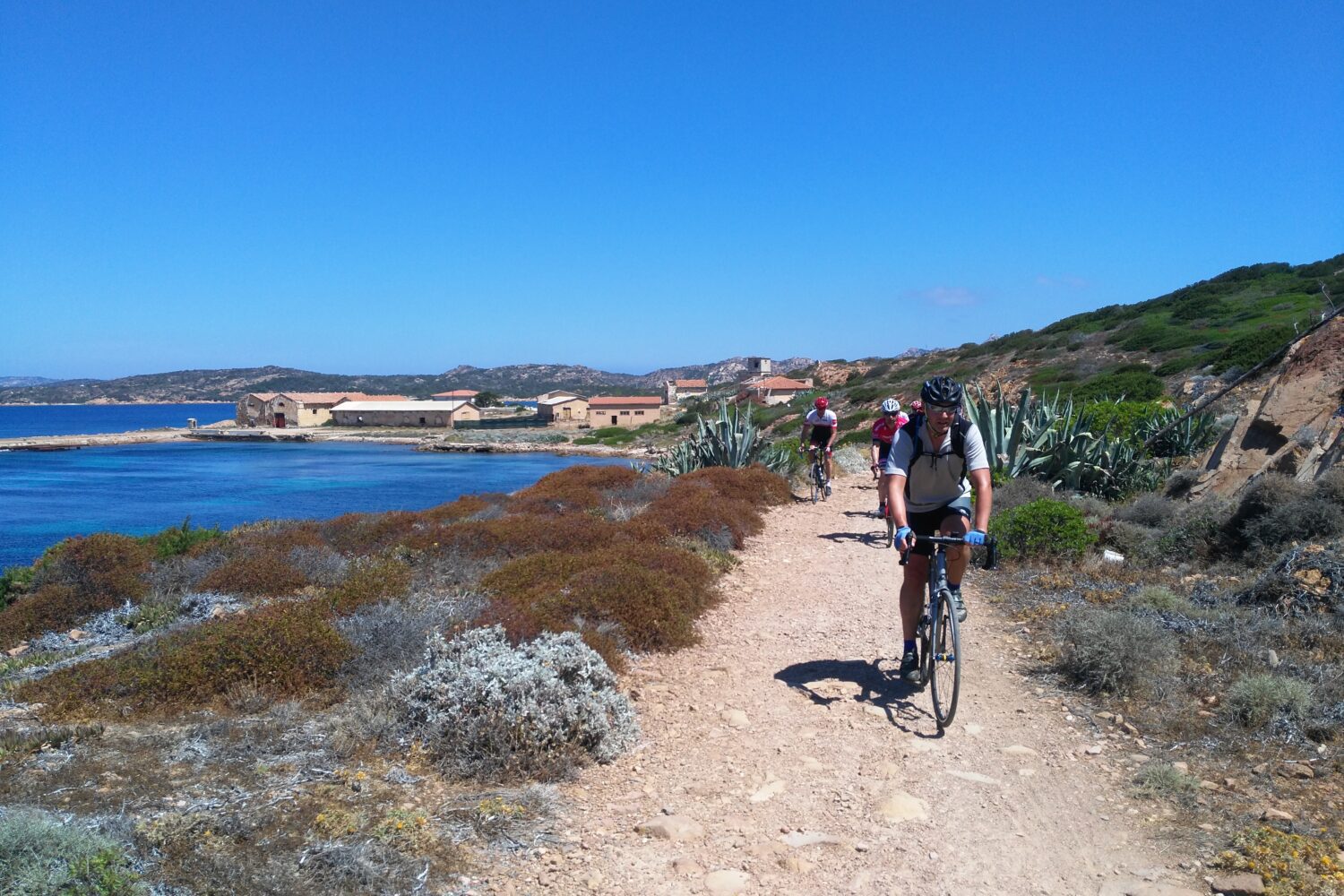 cycling in caprera island
